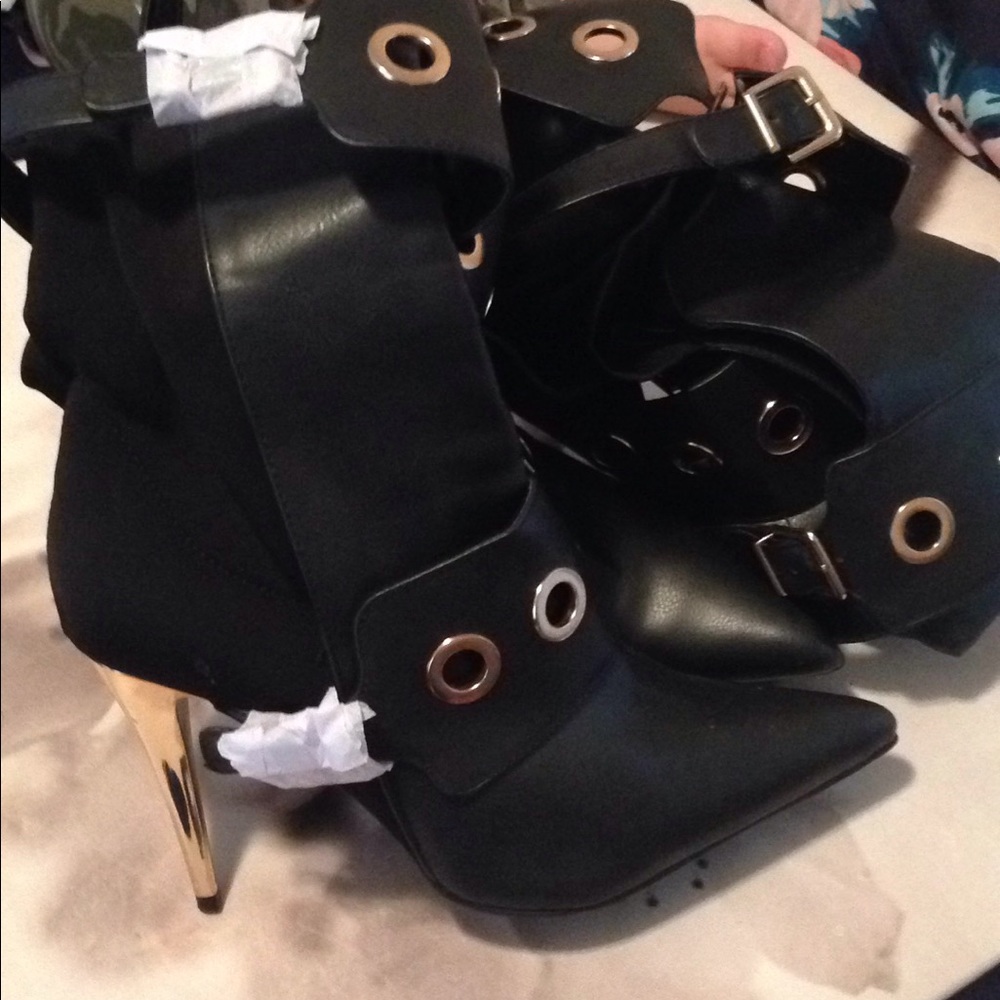 Thigh high stiletto boots